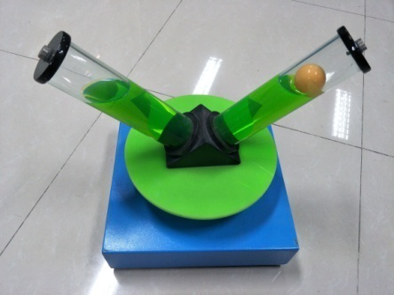 轉動液體內部壓強分布演示